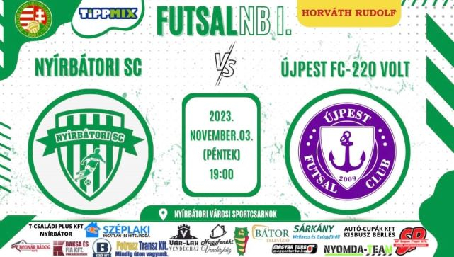 NYÍRBÁTORI SC és Újpest FC-220 VOLT futsal mérkőzés 11.03.